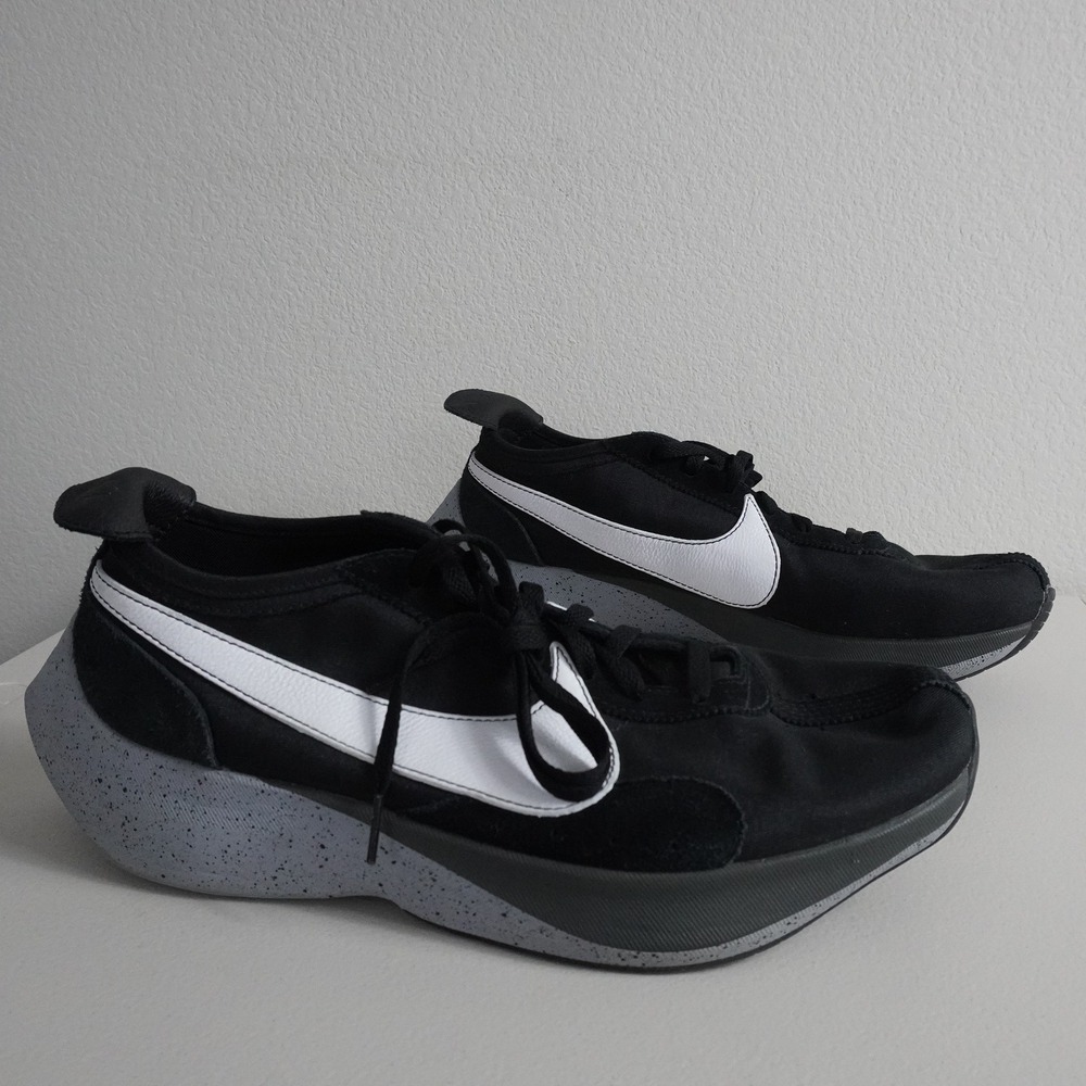 Nike Moon Racer Running Shoes Mens 13 Black White Speckled Sole BV1130-001